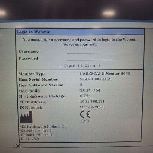 GE Healthcare GE Healthcare Carescape B650 Patient Monitor Patient Monitors reLink Medical