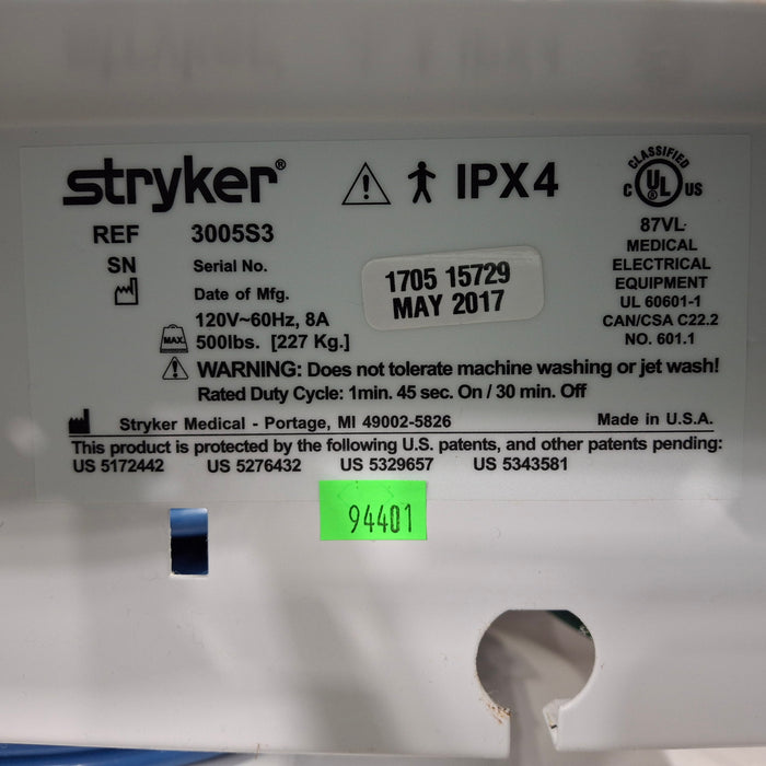 Stryker Secure III 3005 Hospital Bed