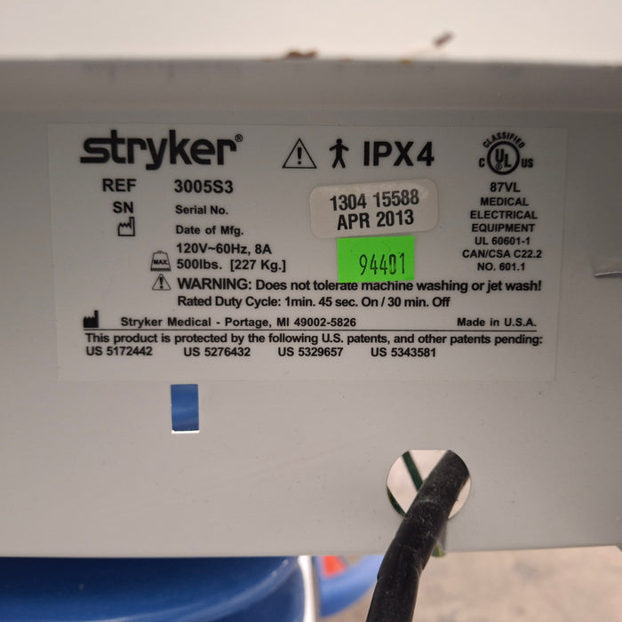 Stryker Secure III 3005 Hospital Bed