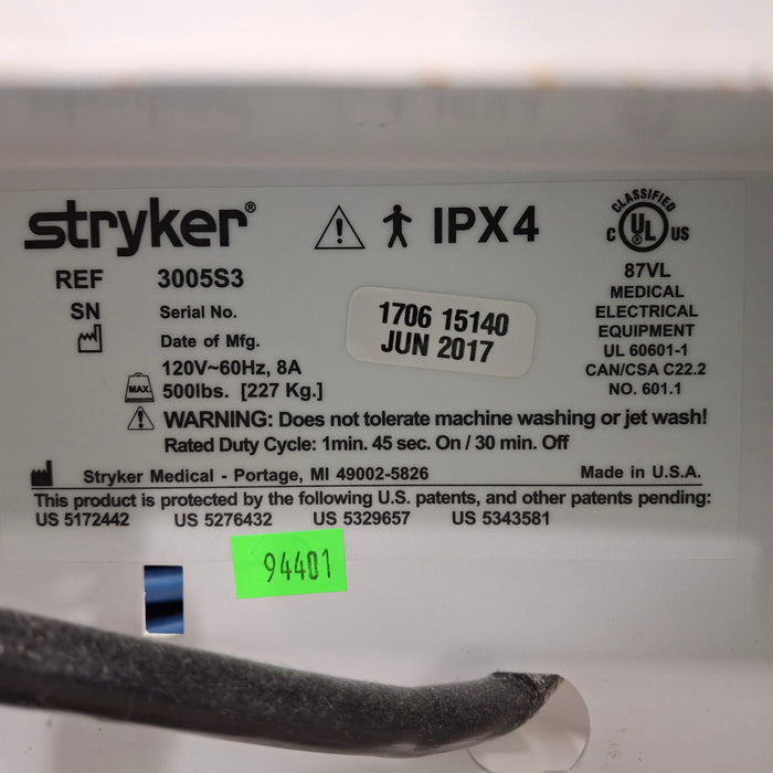 Stryker Secure III 3005 Hospital Bed