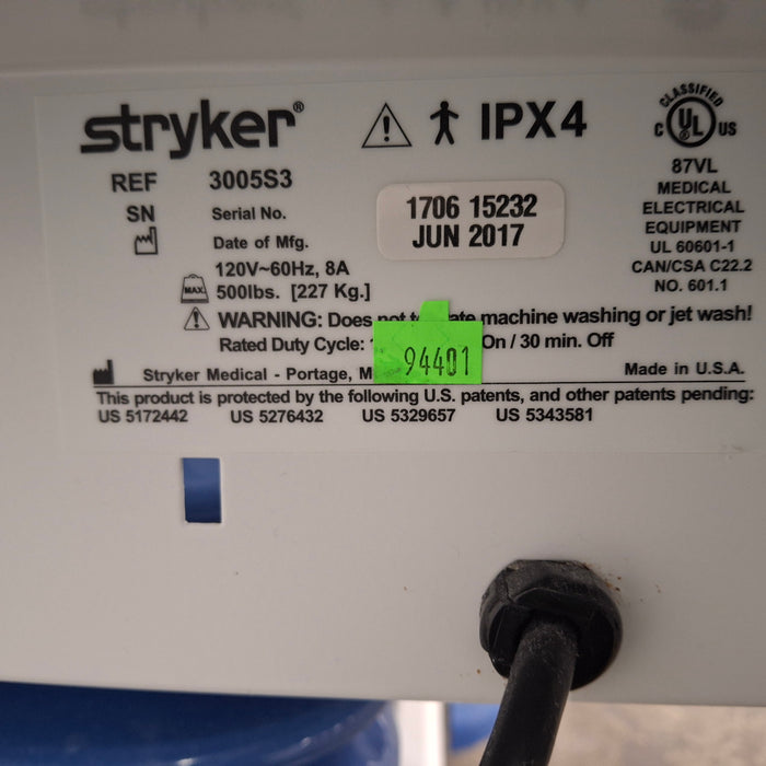 Stryker Secure III 3005 Hospital Bed