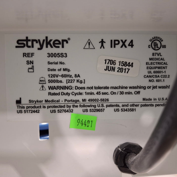 Stryker Secure III 3005 Hospital Bed