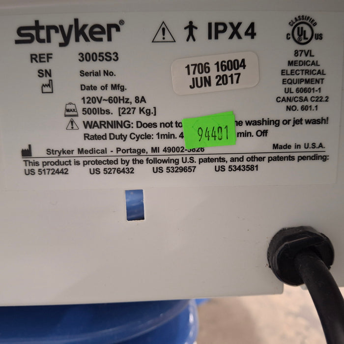 Stryker Secure III 3005 Hospital Bed