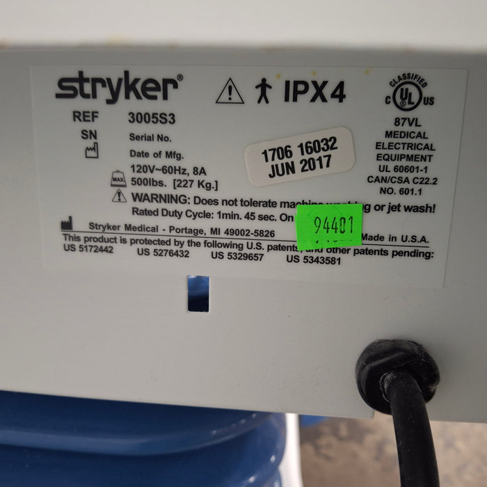 Stryker Secure III 3005 Hospital Bed
