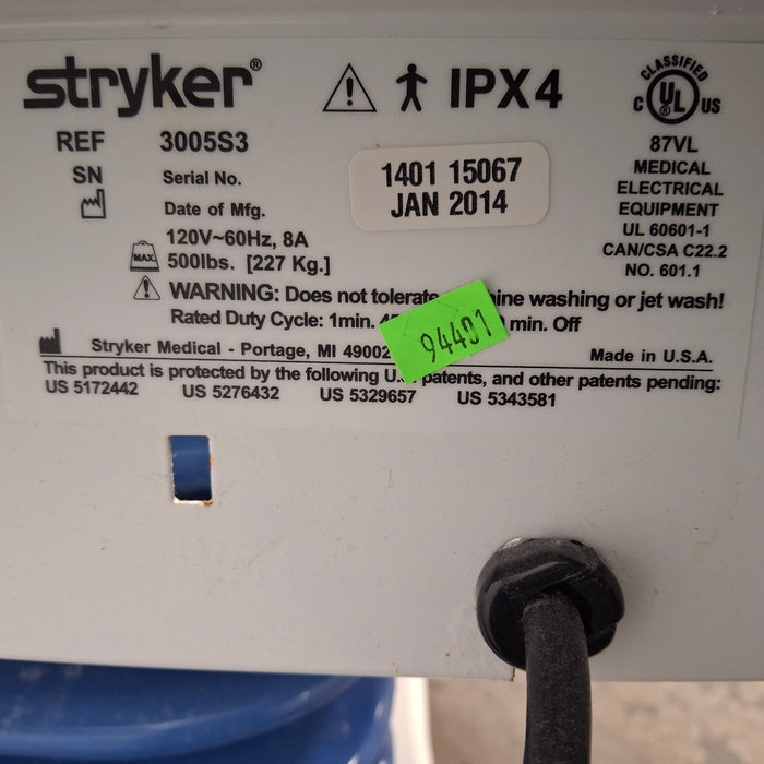 Stryker Secure III 3005 Hospital Bed