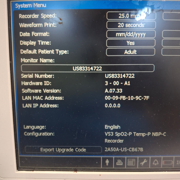 Philips Suresigns VS3 Vital Signs Monitor