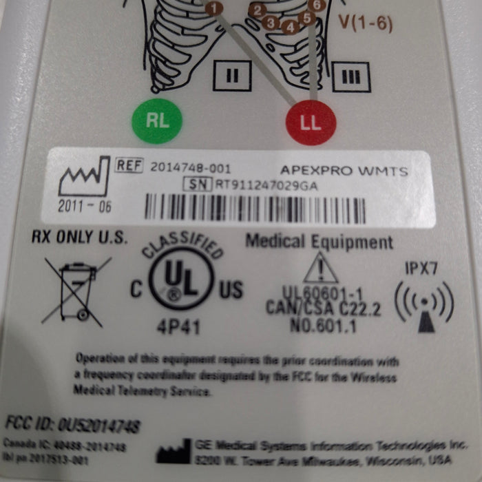 GE Healthcare ApexPro CH Telemetry Transmitter