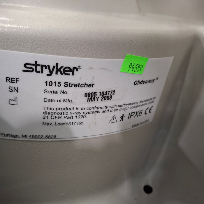 Stryker 1015 Big Wheel Glideaway Stretcher