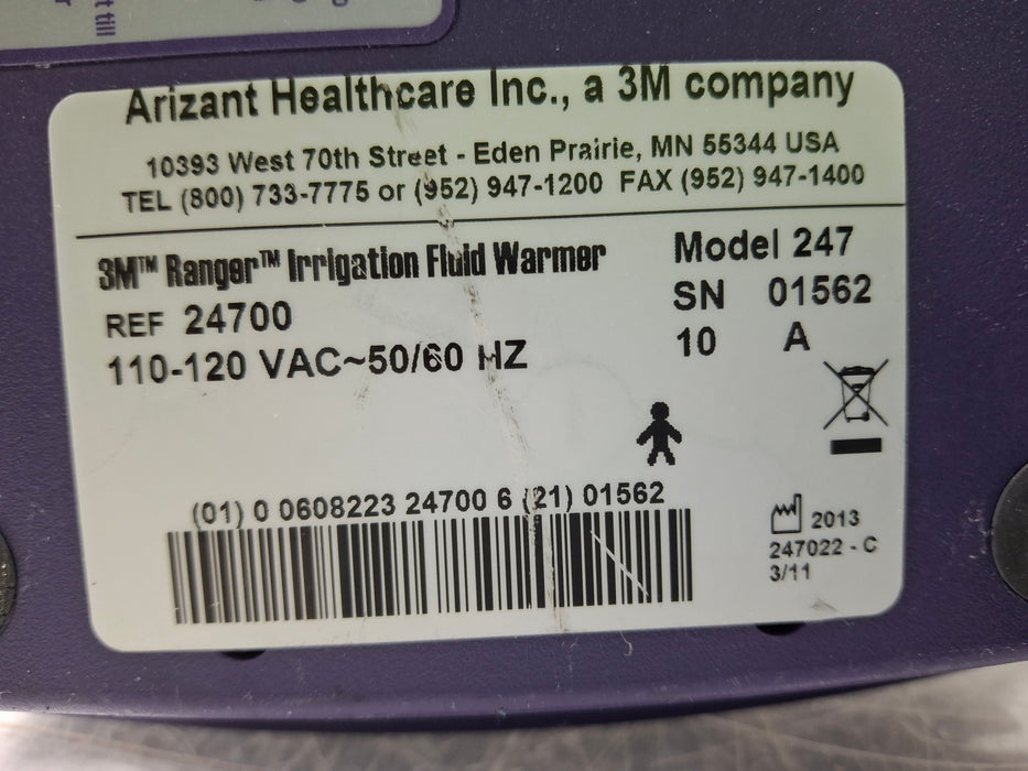 3M Ranger Model 247 Fluid Warming Unit