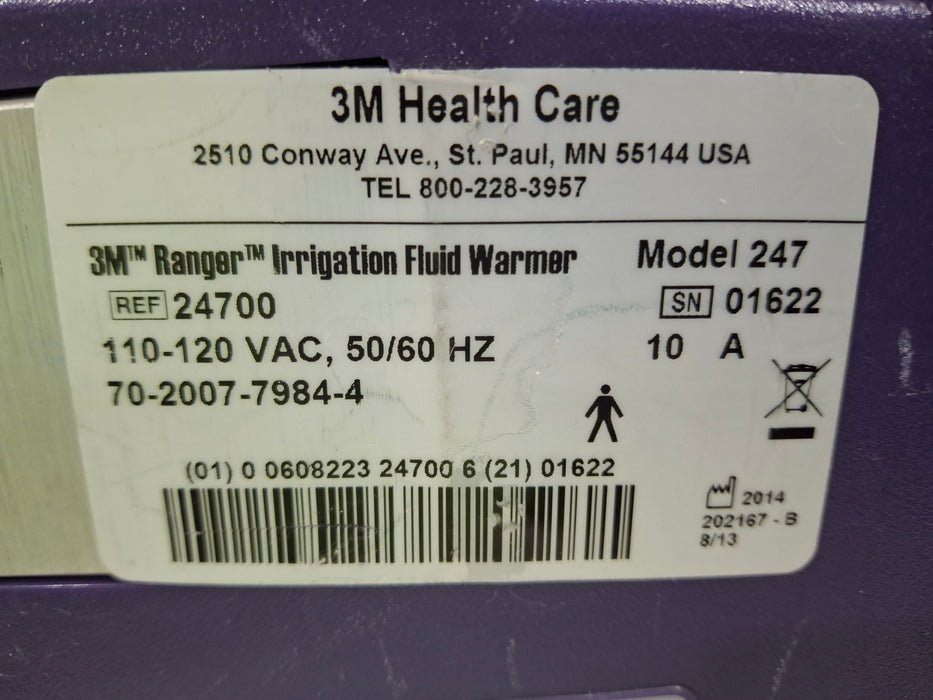 3M Ranger Model 247 Fluid Warming Unit