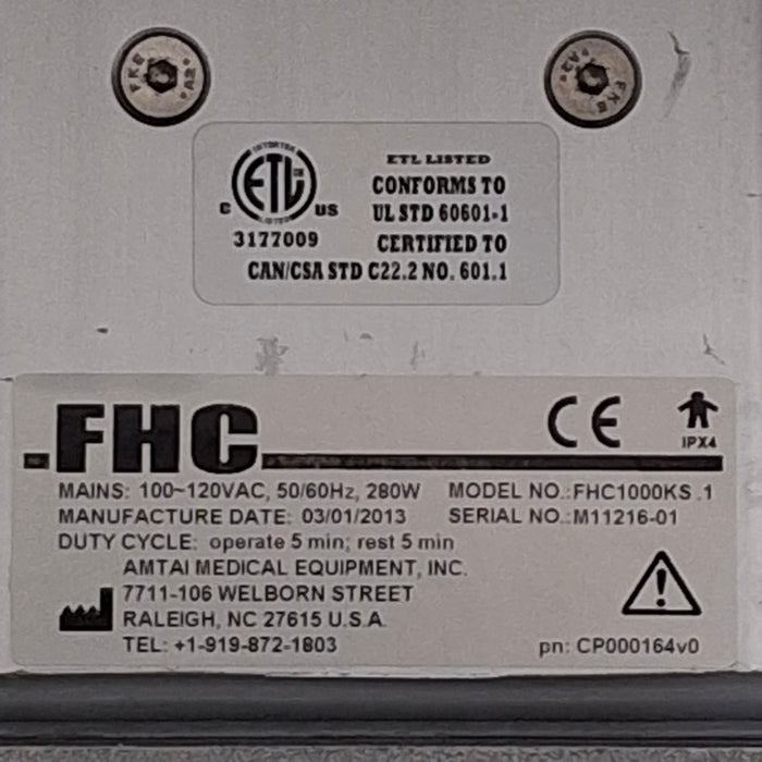 Future Health Concepts FHC1000S Radiographic Surgical Table