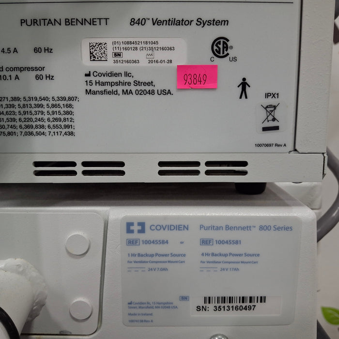 Puritan Bennett Puritan Bennett 840 Ventilator Respiratory reLink Medical