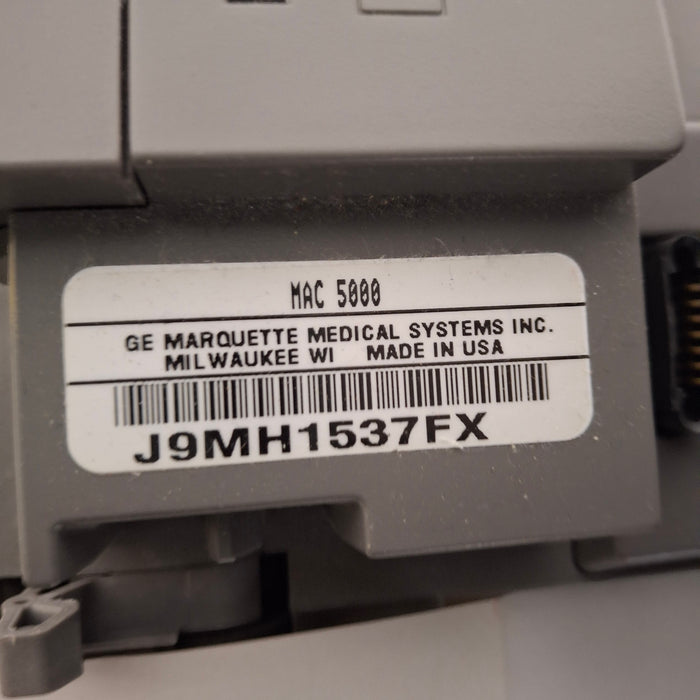 GE Healthcare MAC 5000 with CAM Module ECG System