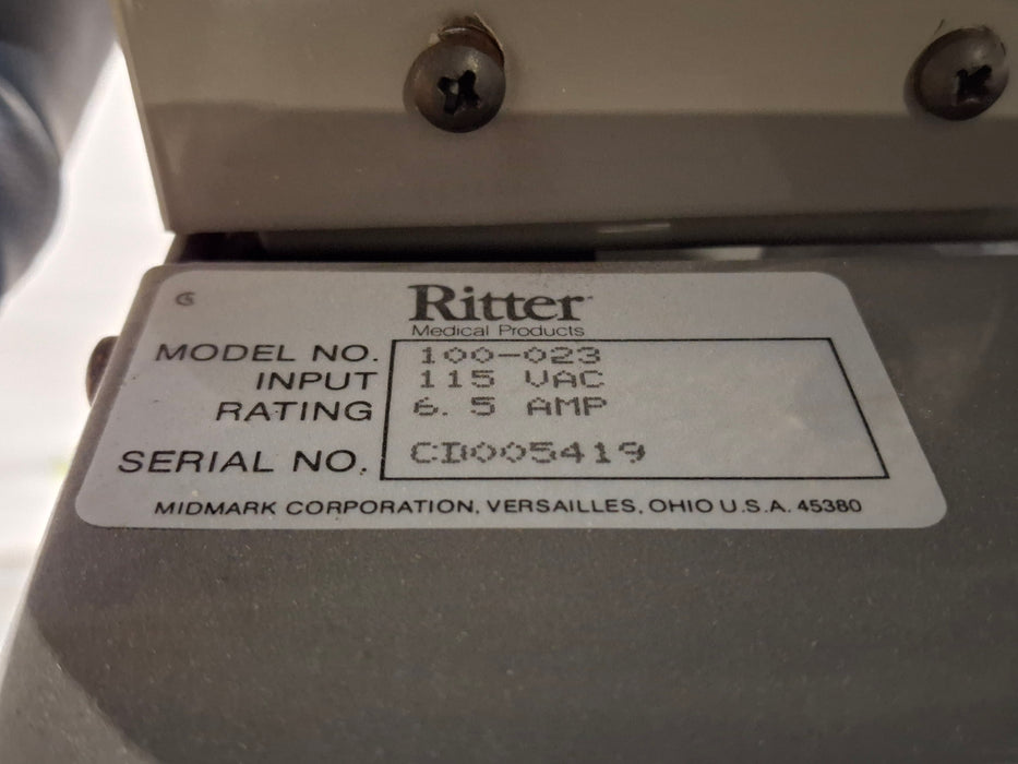 Ritter 100 Exam Table