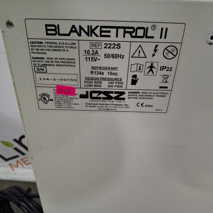 Cincinnati Sub-Zero CSZ Blanketrol II Hyper/Hyporthermia Unit