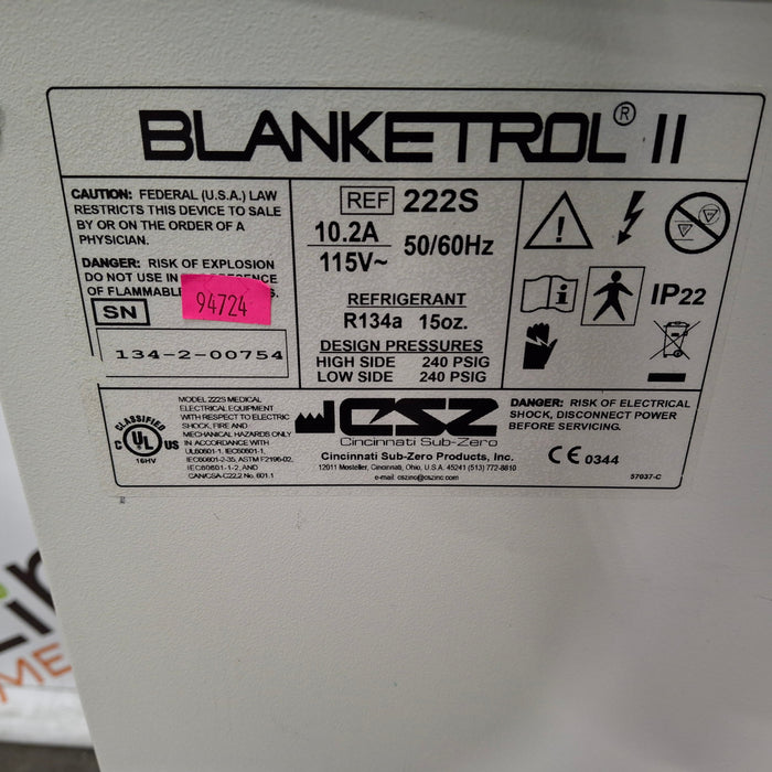 Cincinnati Sub-Zero CSZ Blanketrol II Hyper/Hyporthermia Unit