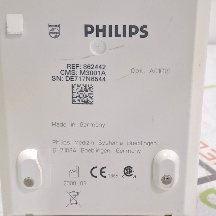 Philips M3001A-A01C18 Fast SpO2, NIBP, 12 lead ECG, Temp, IBP MMS Module