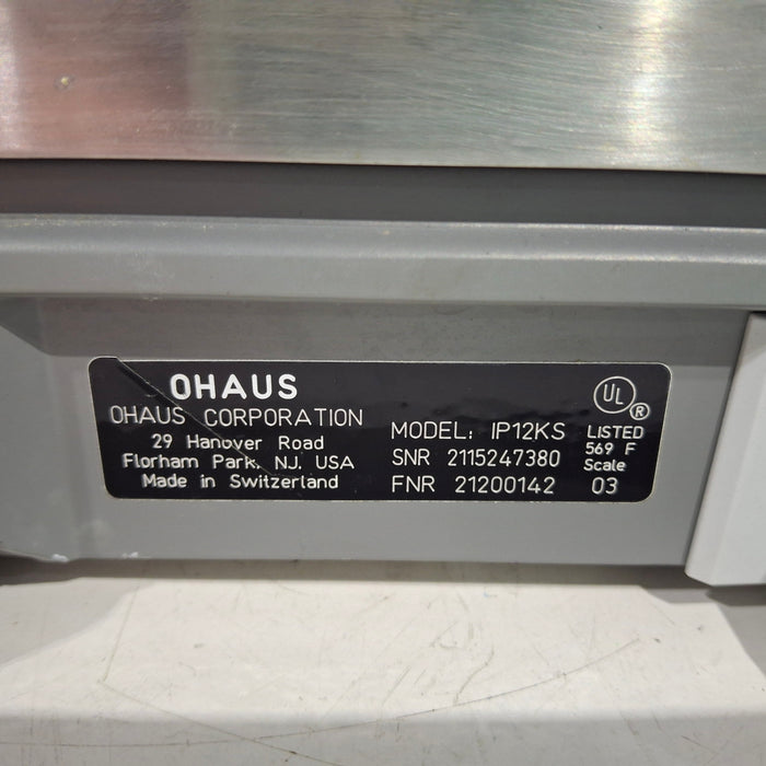 Ohaus IP12KS Platform Scale