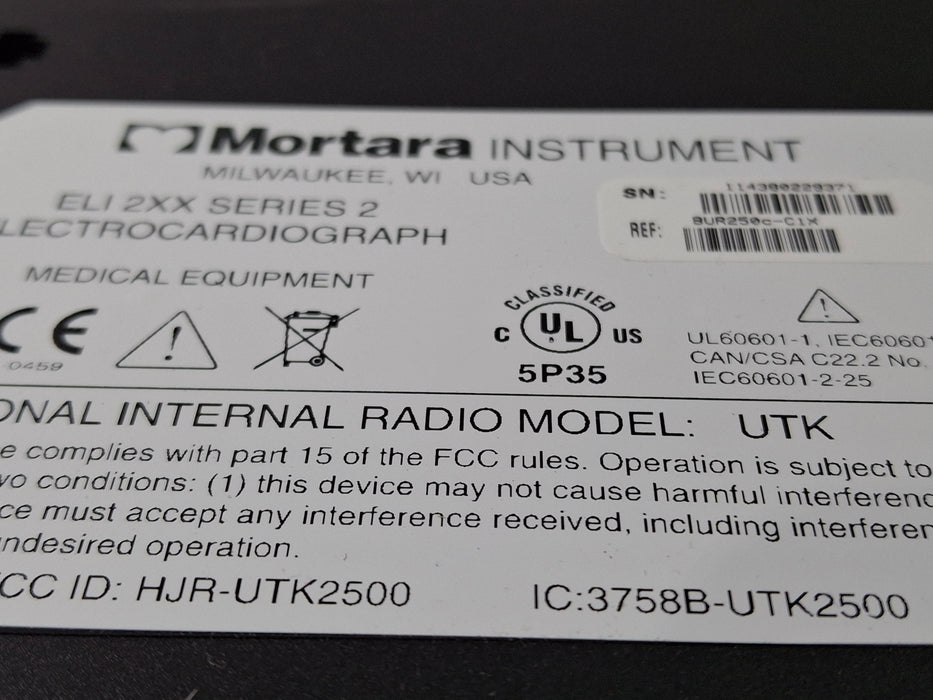 Mortara Mortara Eli 250c ECG Cardiology reLink Medical