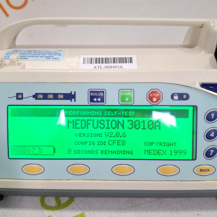 Smiths Medical Medfusion 3500 Syringe Infusion Pump