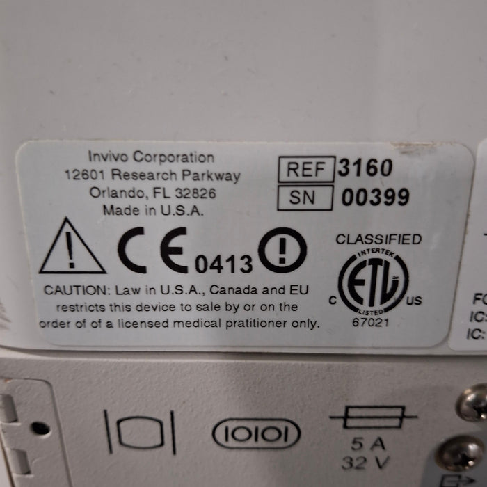 Invivo MDE Precess MRI 3160 Patient Monitoring System w/ Charging Cart