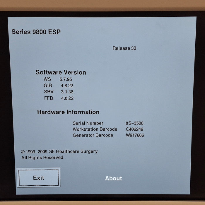 OEC Medical Systems 9800 Plus C-Arm