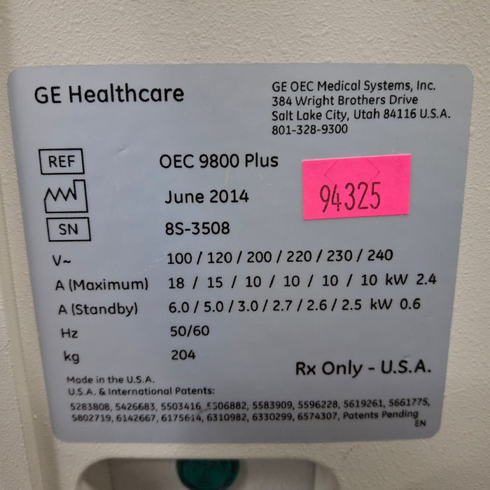 OEC Medical Systems 9800 Plus C-Arm