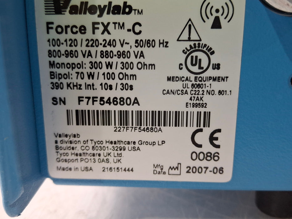 Covidien Valleylab Force FX-C Electrosurgical Generator
