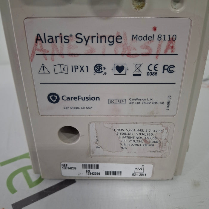 CareFusion CareFusion Alaris 8110 Syringe Pump Module Infusion Pump reLink Medical