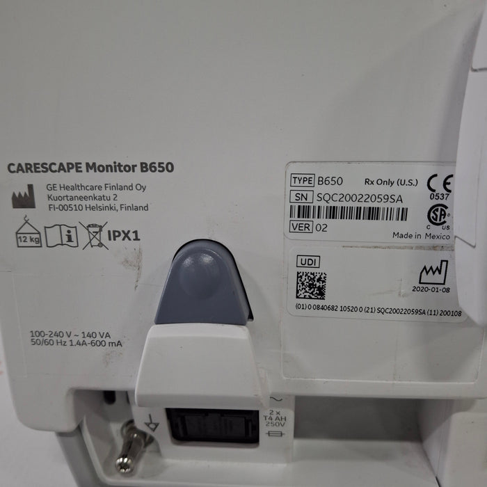 GE Healthcare Carescape B650 Patient Monitor