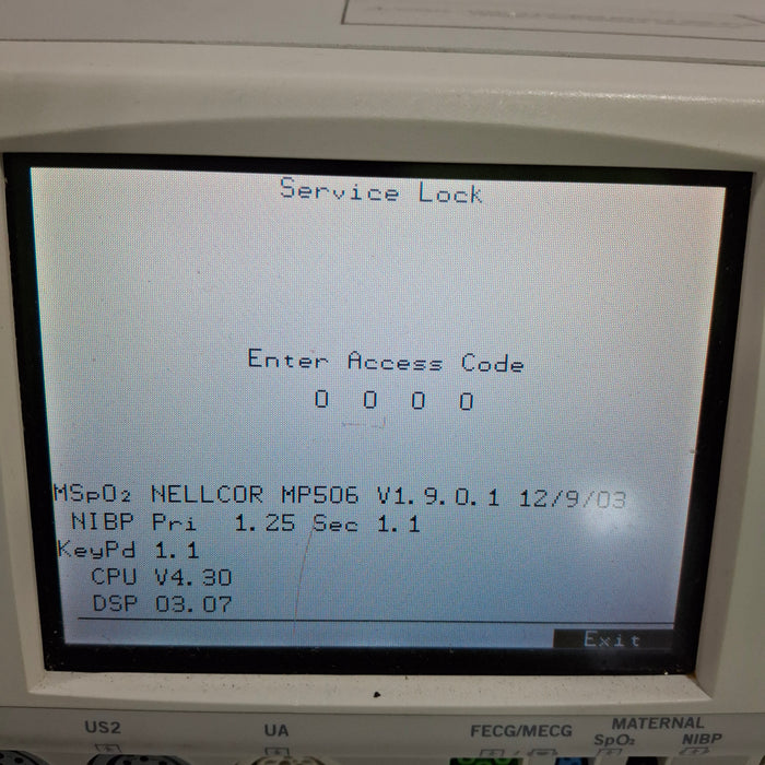 GE Healthcare Corometrics 250 Series Model 259 Fetal Monitor