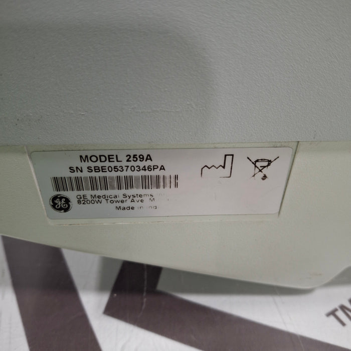 GE Healthcare Corometrics 250 Series Model 259 Fetal Monitor