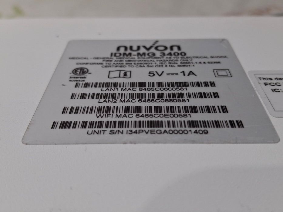 NUVON IDM-MG 3400 Electronic System