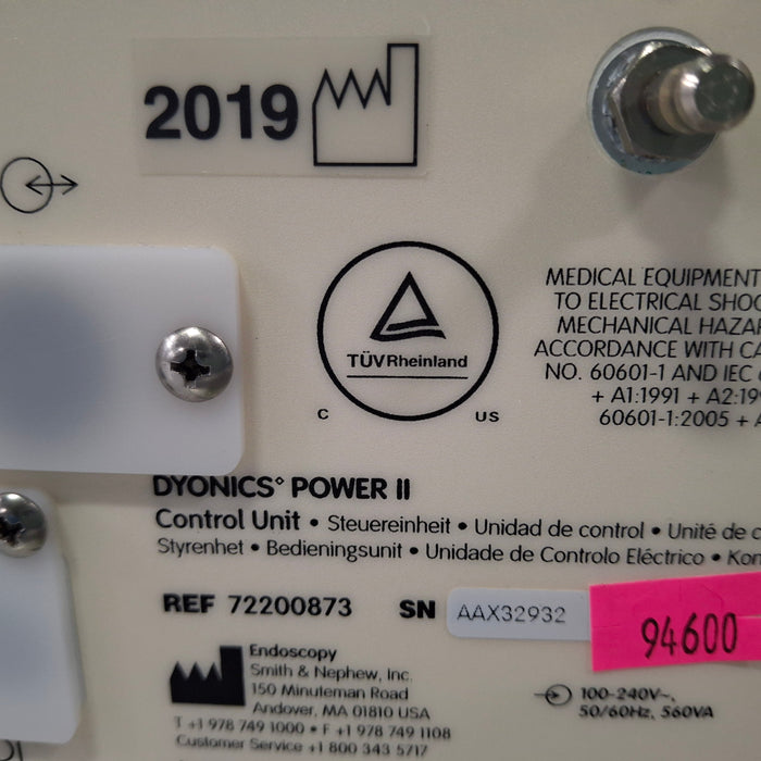 Smith & Nephew Dyonics Power 72200873 Control Unit