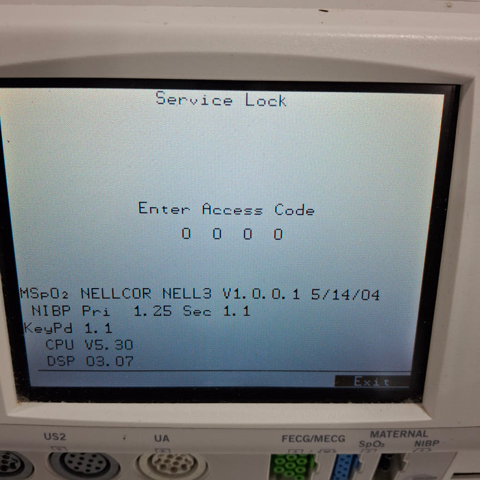 GE Healthcare Corometrics 250cx Series Model 259cx-a Fetal Monitor