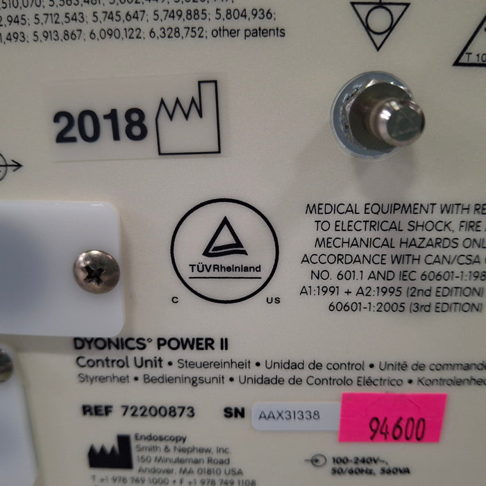 Smith & Nephew Dyonics Power 72200873 Control Unit