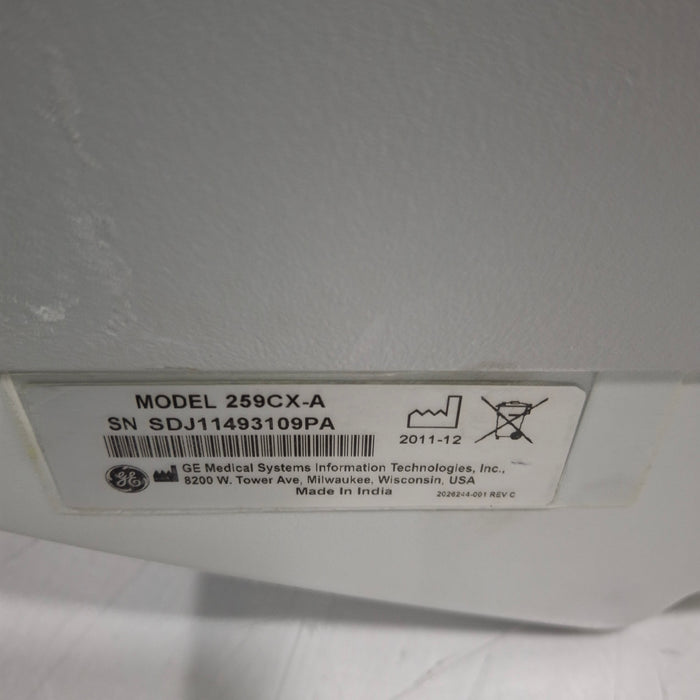 GE Healthcare Corometrics 250cx Series Model 259cx-a Fetal Monitor