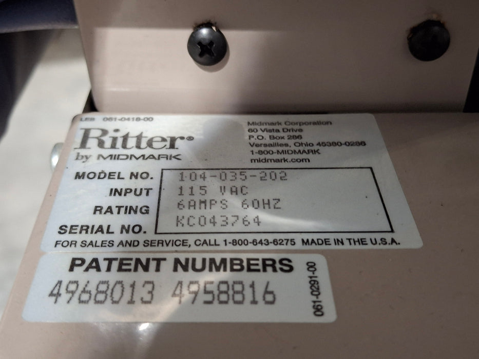 Ritter 104 Exam Table