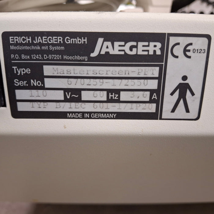 Jaeger Masterscreen-PFT Pulmonary Fuction Testing