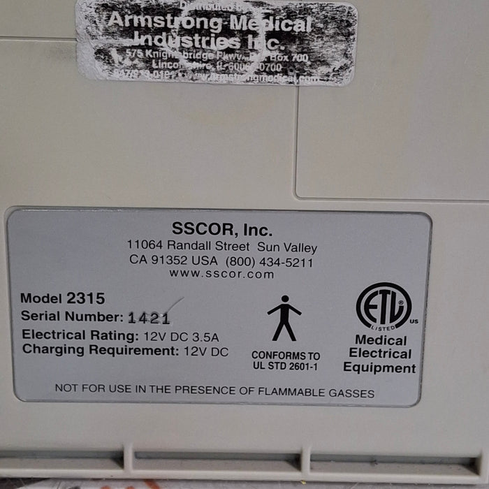 SSCOR, Inc. 2315 Pump suction