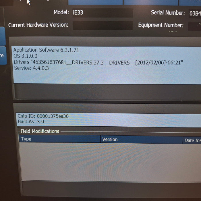 Philips Philips IE33 F-G Cart Ultrasound Ultrasound reLink Medical