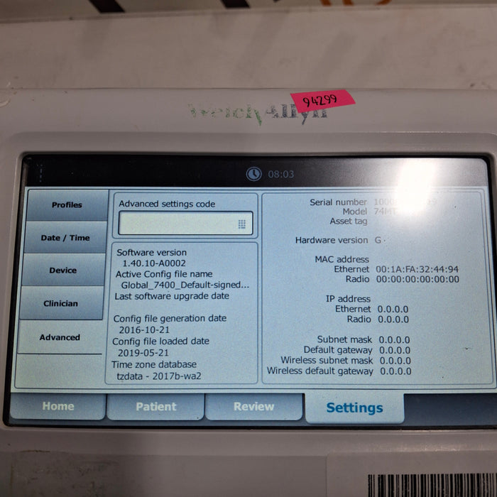 Welch Allyn Connex Spot Standard - Masimo SpO2, SureTemp Monitor