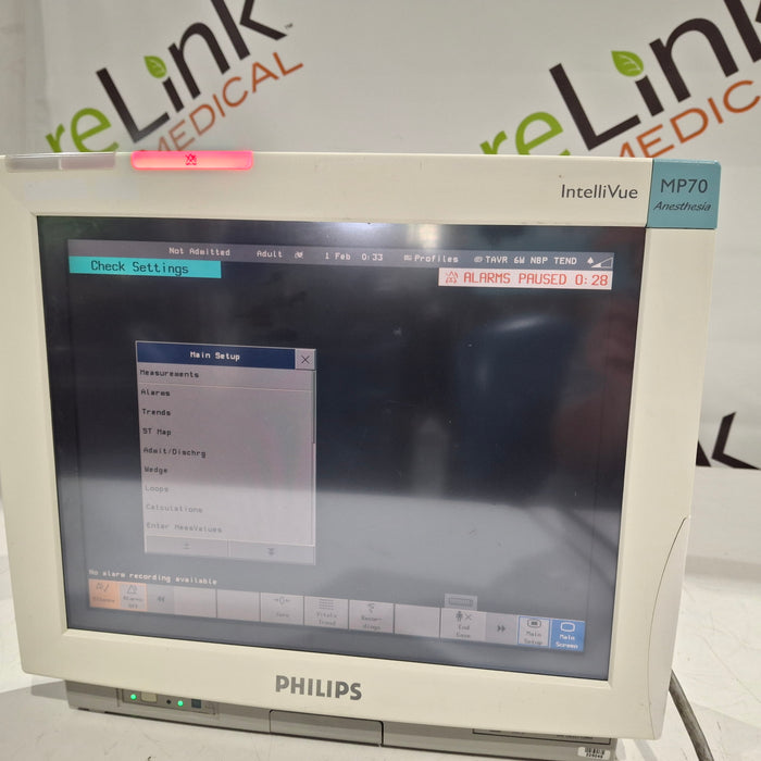 Philips Philips IntelliVue MP70 - Anesthesia Patient Monitor Patient Monitors reLink Medical