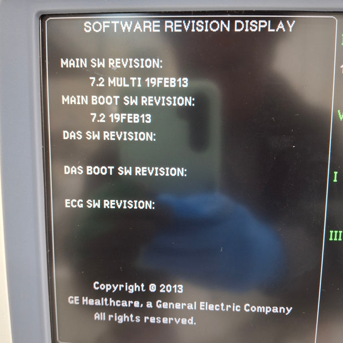 GE Healthcare Dash 5000 - GE/Nellcor SpO2 Patient Monitor