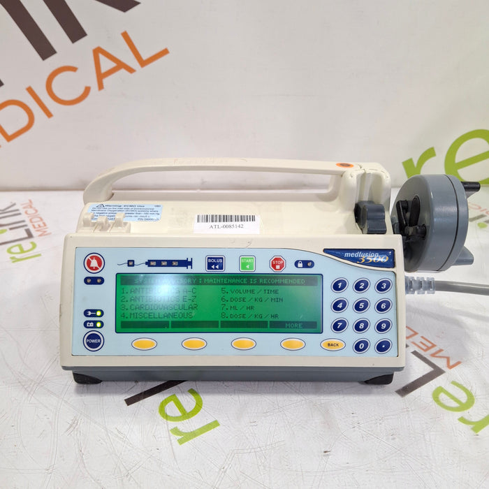 Smiths Medical Medfusion 3500 Syringe Infusion Pump