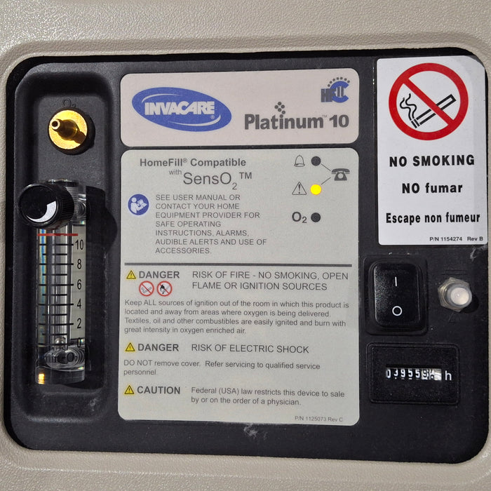 Invacare Corporation Platinum 10 O2 Concentrator