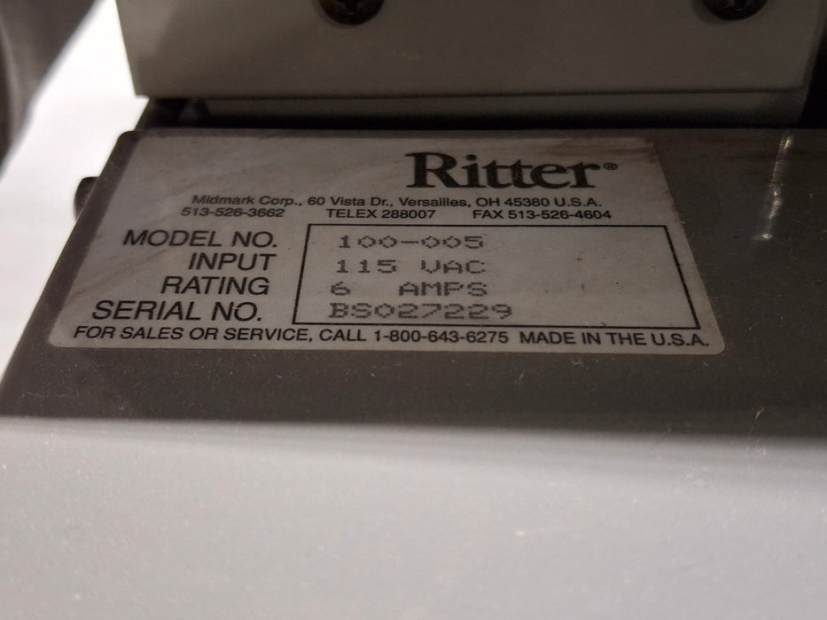 Ritter 100 Exam Table