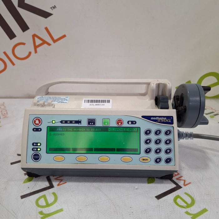 Smiths Medical Medfusion 3500 Syringe Infusion Pump