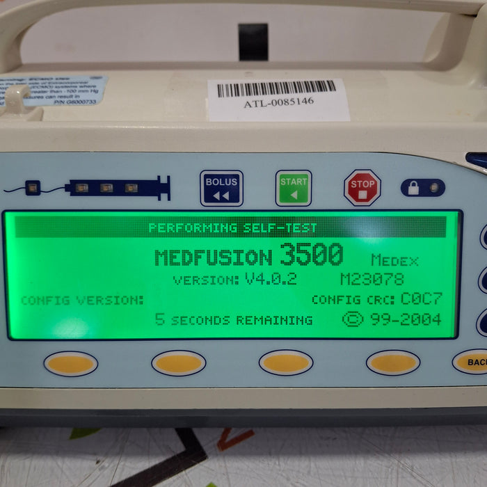 Smiths Medical Medfusion 3500 Syringe Infusion Pump