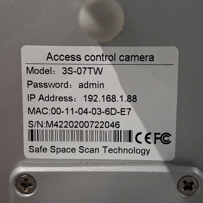 Safe Space Scan Technology 3S-07 Scanner